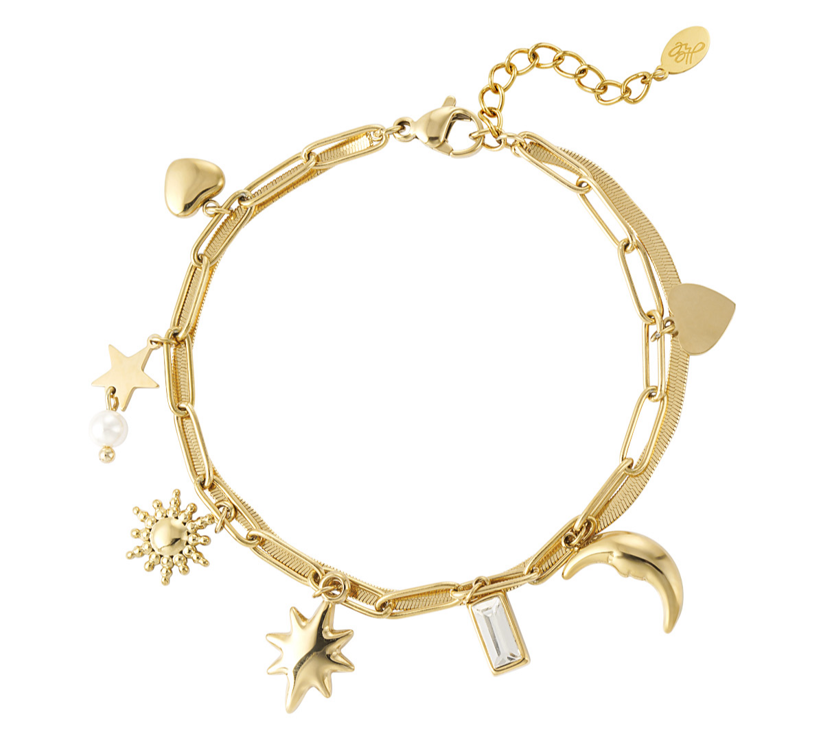 NEW Selina celestial charms bracelet - gold or silver