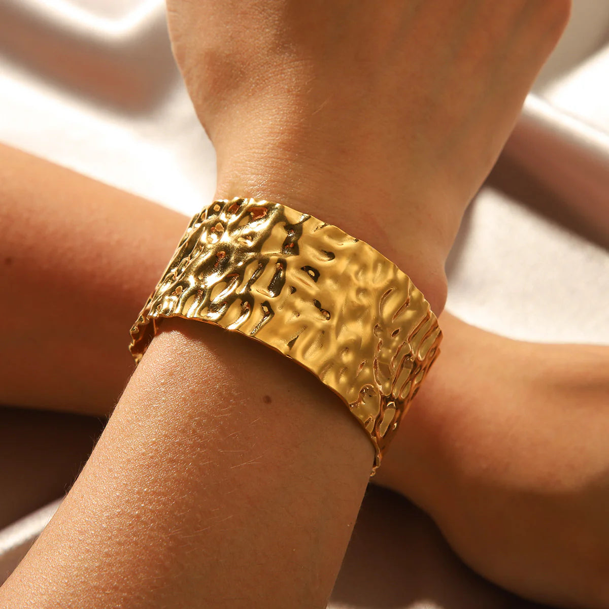 NEW Lucinda Textured Gold Cuff