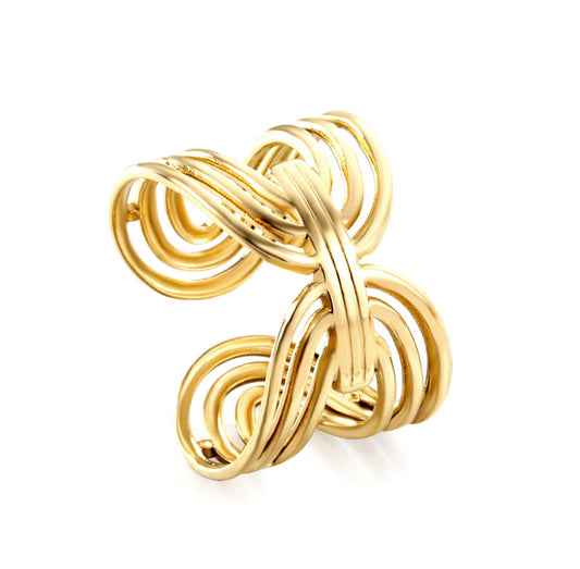 Geo Statement gold ring