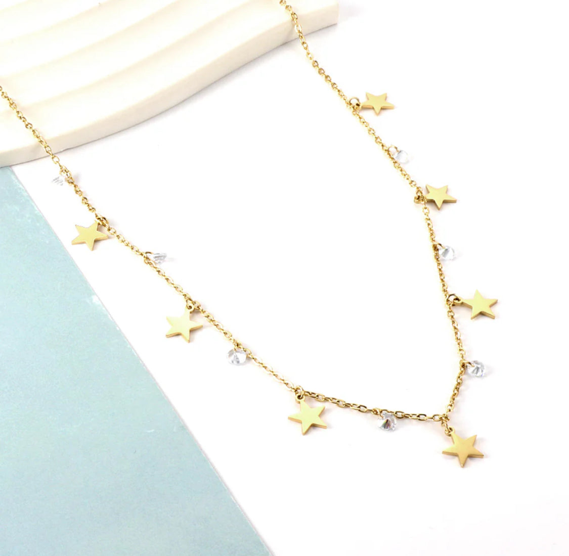 Seven Moons gold necklace