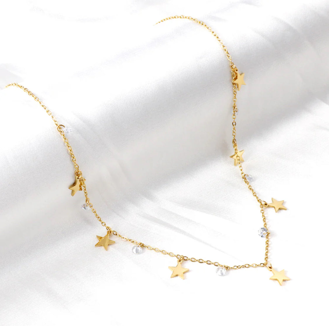 Seven Moons gold necklace