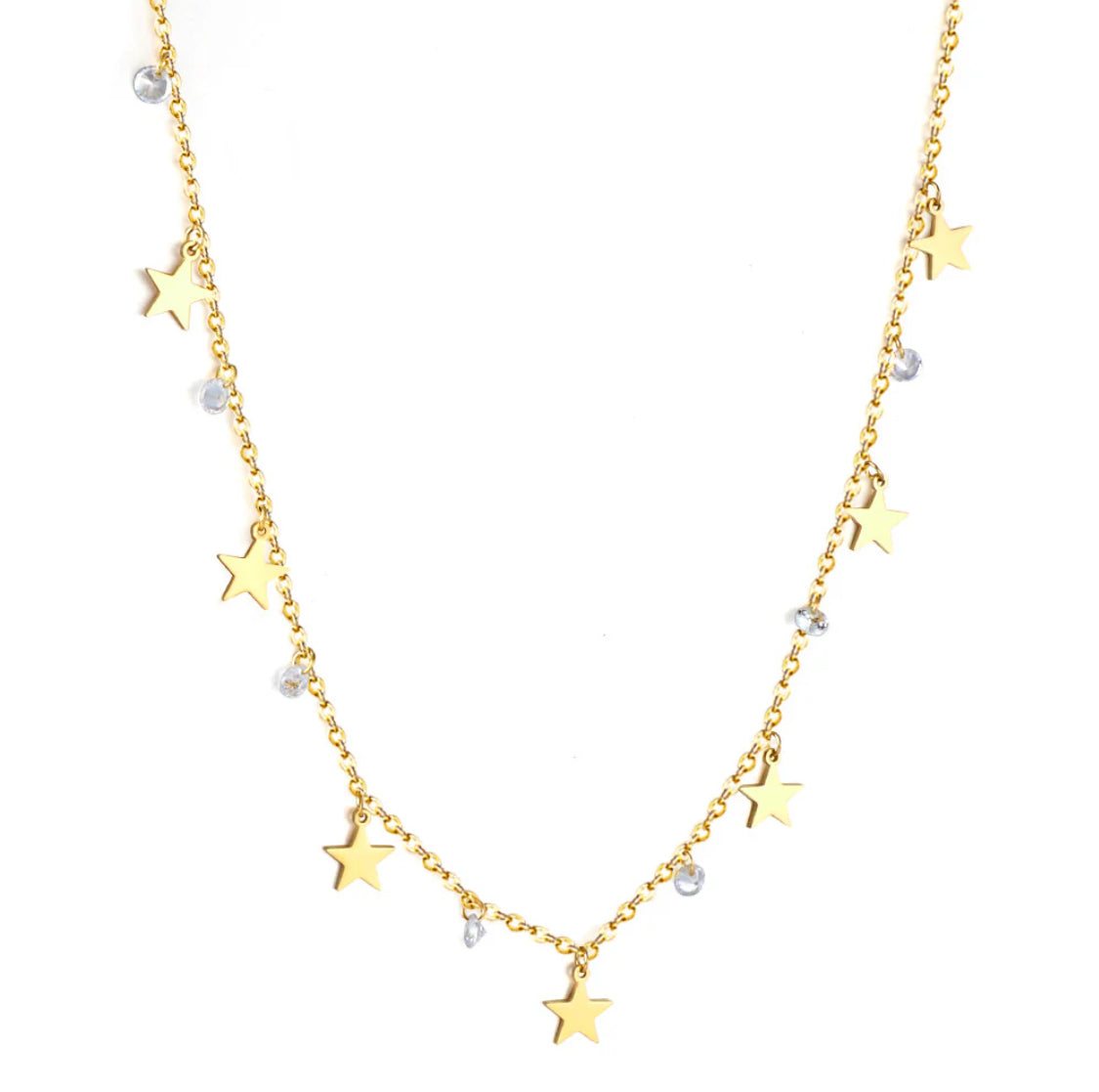 Seven Moons gold necklace