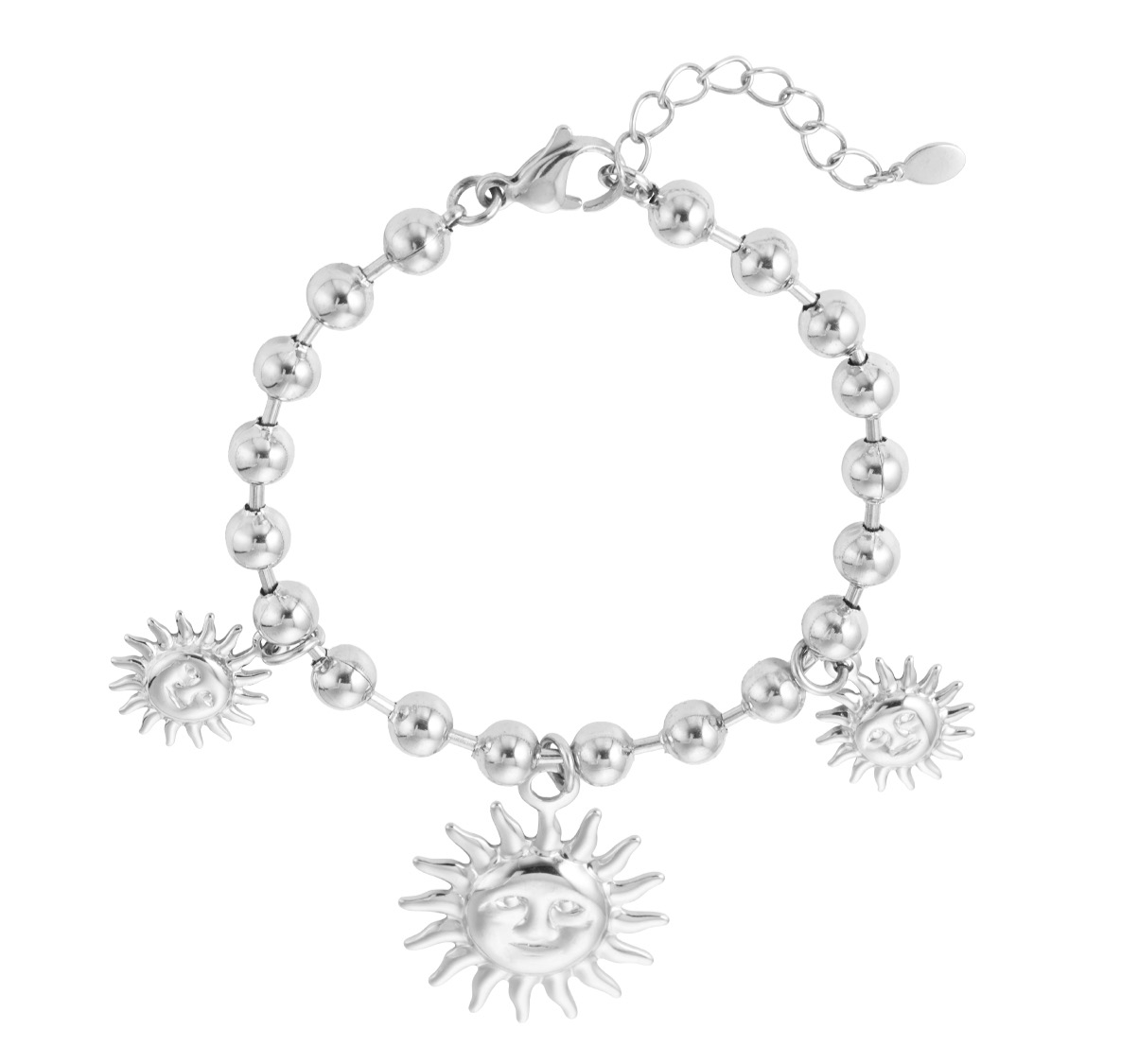 NEW Sun charm ball bracelet and necklace - gold or silver