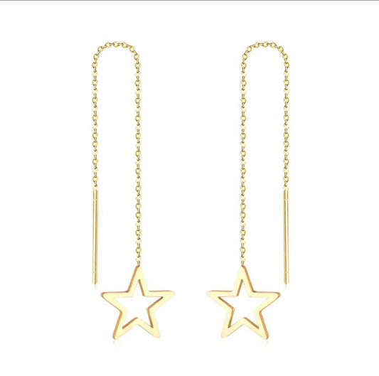 Starlight Chain drop earrings