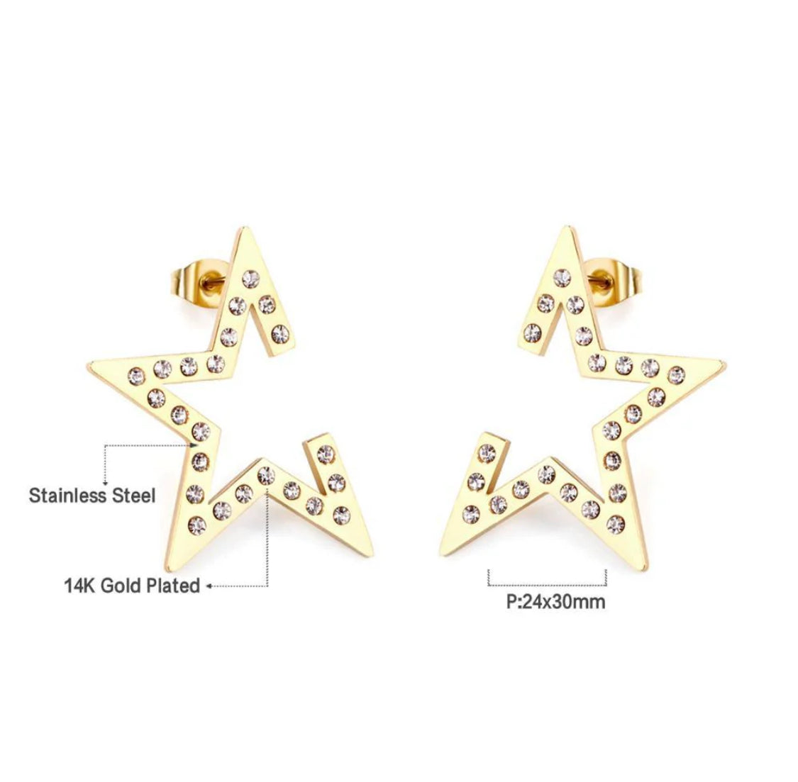 Disco Star Earrings