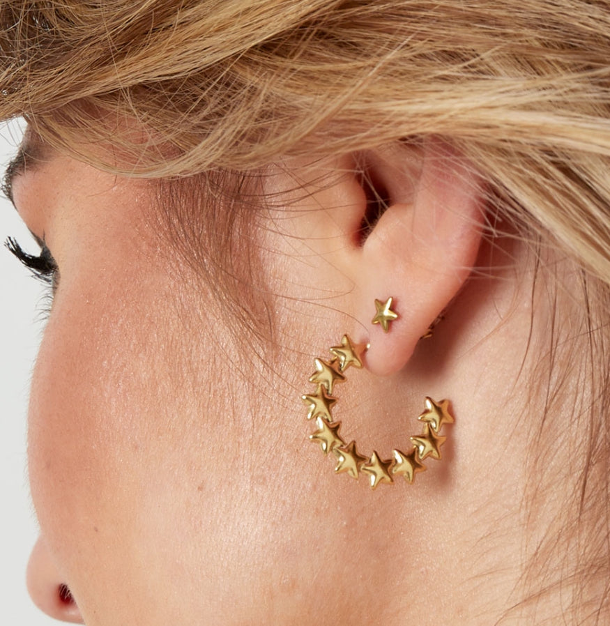 NEW Celia Star hoop earrings