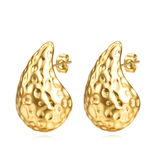 Nicola Gold Teardrop Earrings